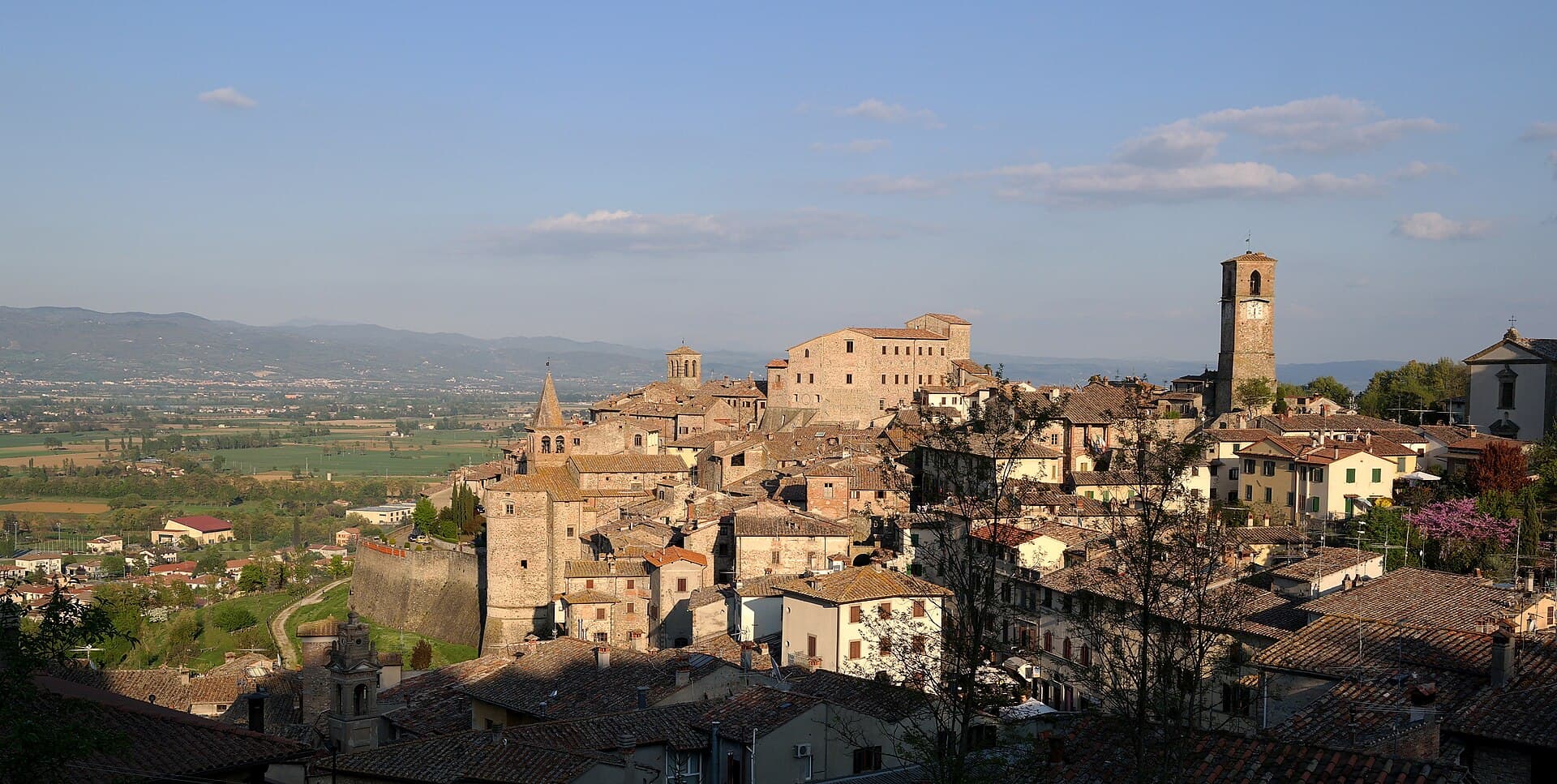 I vicoli in pietra del borgo medievale di Anghiari