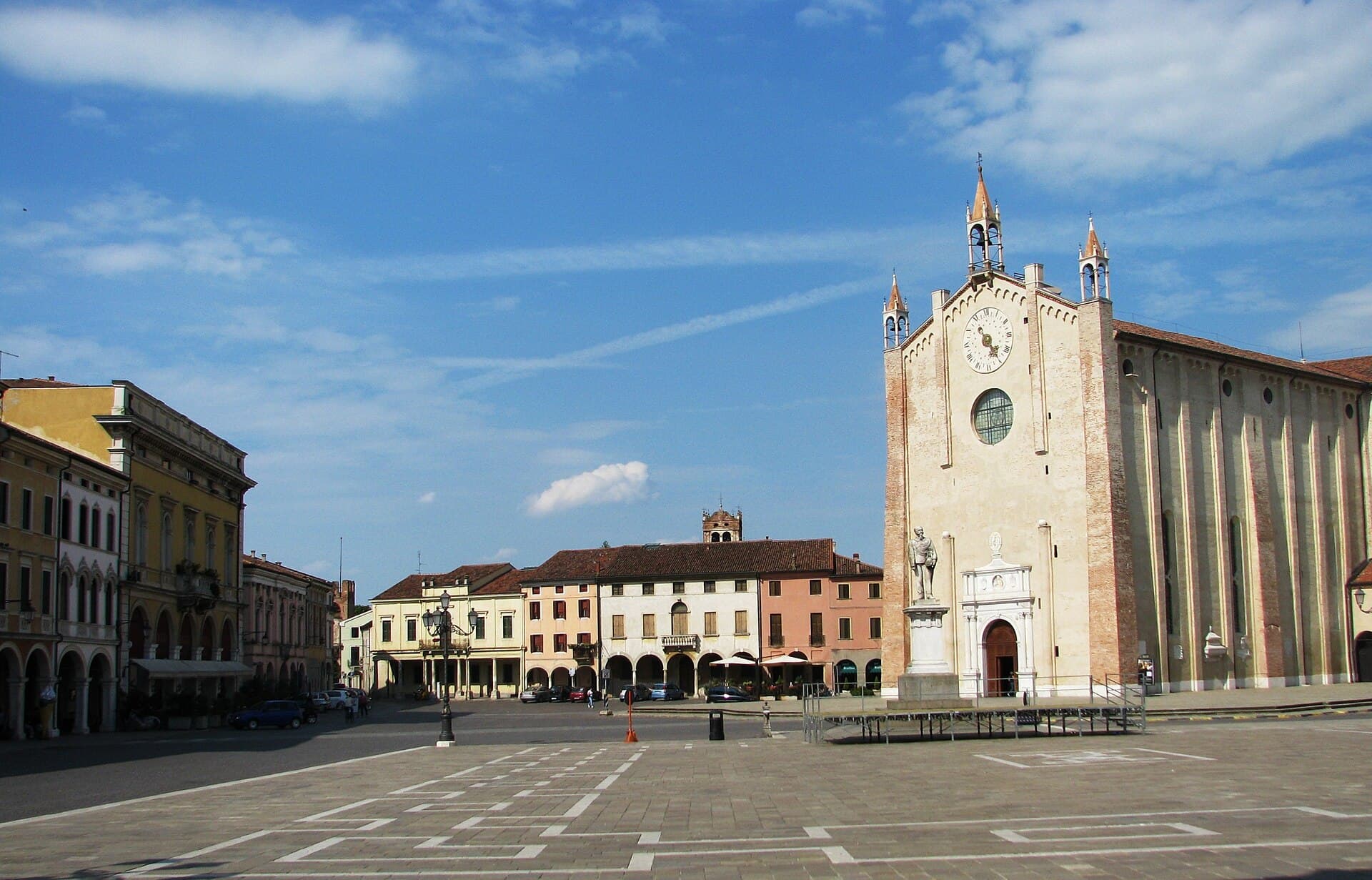 La cinta muraria medievale intatta di Montagnana, nella Bassa Padovana
