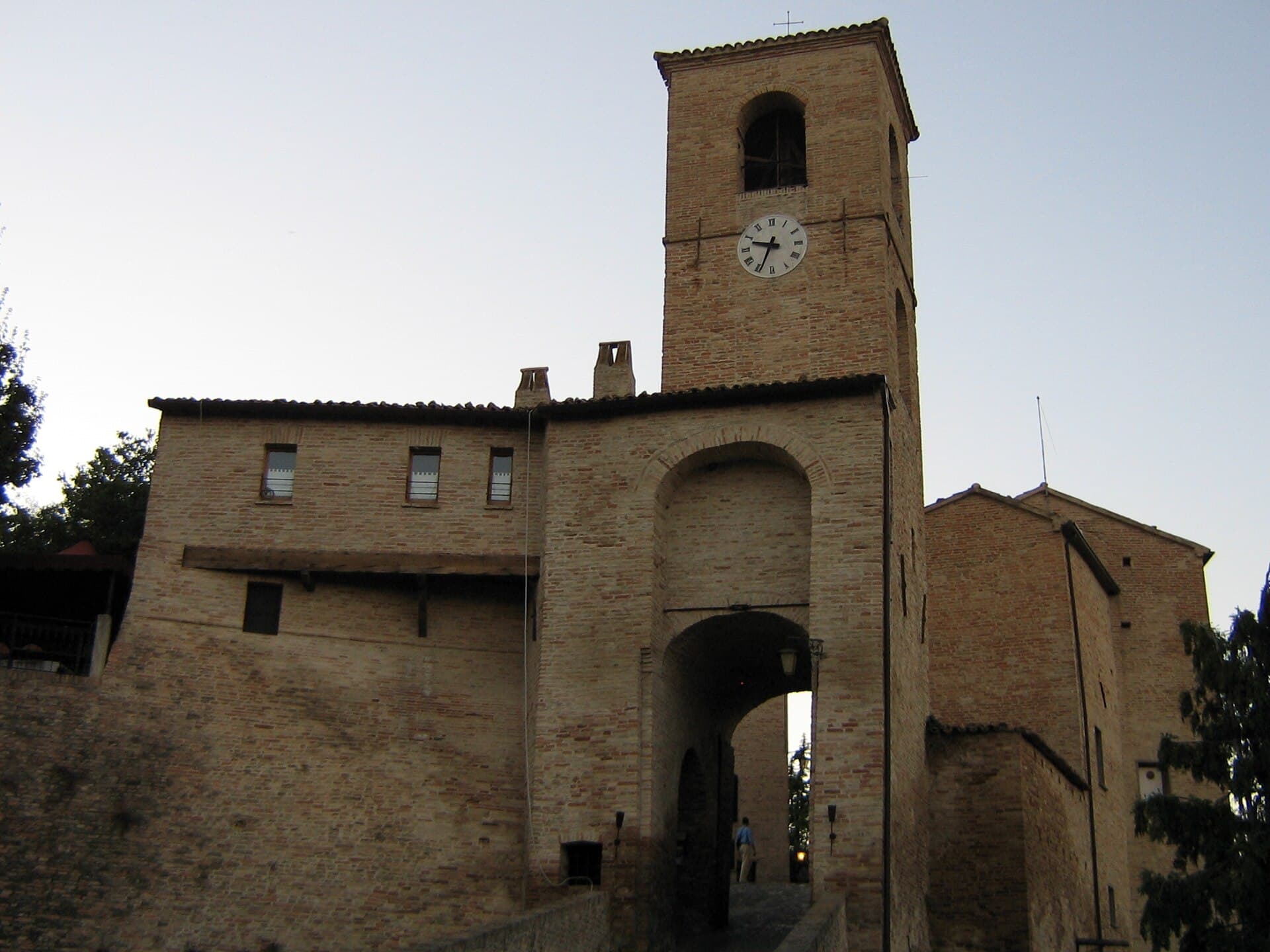 Il borgo murato medievale di Montegridolfo, in Valconca